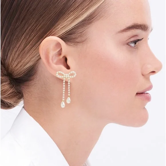 🆕J. Crew Bow Earrings - Picture 1 of 10